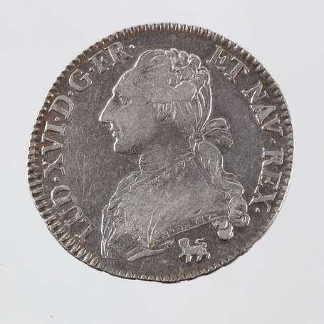 Monneron de 5 Sols en argent 1792. An IV. Tranche 