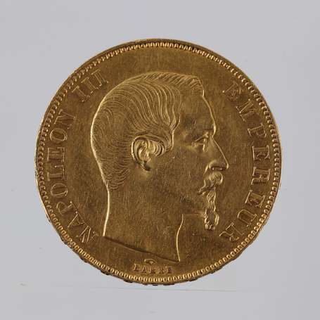 1 pièce de 20F or Napoléon III Tête nue 1860 BB 