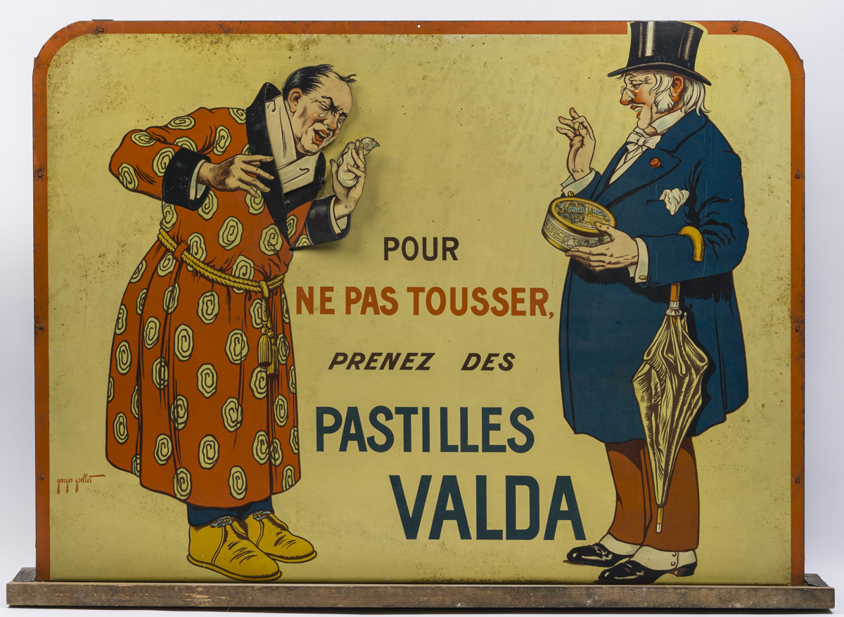 POSTES, TELEGRAPHES, TELEPHONES Direction Départementale : lourde plaque  émaillée bombée. Ca 1910,, Vente aux enchères : Estampes - Affiches -  Gravure - Lithographie - Eauforte